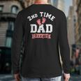 2nd Second Time Dad It's a Girl Gender Reveal Long Sleeve T-Shirt Back Print