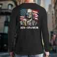 4th Of July Franklin Ben Drankin American Dad Men Women Long Sleeve T-Shirt Back Print