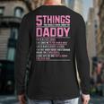 5 Things You Should Know About My Daddy Fathers Day Long Sleeve T-Shirt Back Print 5 Things You Should Know About My Daddy Fathers Day Long Sleeve T-Shirt Back Print