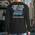 Adoption Announcement Day Dad Heart Small Long Sleeve T-Shirt Back Print