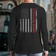 American Flag Cheer Dad Vintage Patriotic Father Cheerleader Long Sleeve T-Shirt Back Print American Flag Cheer Dad Vintage Patriotic Father Cheerleader Long Sleeve T-Shirt Back Print