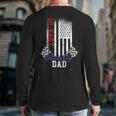 American Flag Go Kart Racing Race Dad Flag Long Sleeve T-Shirt Back Print
