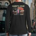 American Flag Trump 2024 Daddy's Home We The People Long Sleeve T-Shirt Back Print