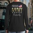 Army Graduation Proud Military Family Mom Dad Brother Sister Long Sleeve T-Shirt Back Print