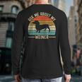 Ask Me About My Weiner Dachshund Dad Long Sleeve T-Shirt Back Print