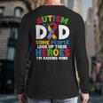 Autism Dad Puzzle Ribbon Proud Son Hero Autism Awareness Long Sleeve T-Shirt Back Print Autism Dad Puzzle Ribbon Proud Son Hero Autism Awareness Long Sleeve T-Shirt Back Print