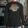 Awesome Like My Daughters Vintage Dad Quote Father Day Long Sleeve T-Shirt Back Print
