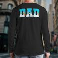 Baseball Dad Ice Cream Drip Happy Fathers Day Long Sleeve T-Shirt Back Print