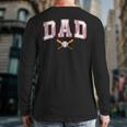 Baseball Dad Shirt Baseball Player Game Day Father's Day Long Sleeve T-Shirt Back Print