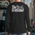 Bbq Dad Retro Grill Father Father's Day Long Sleeve T-Shirt Back Print