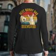 Best Bunny Dad Ever Rabbit Lover Father Pet Rabbit Long Sleeve T-Shirt Back Print