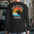Best Cat Dad Ever Men Long Sleeve T-Shirt Back Print