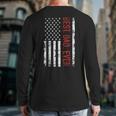 Best Dad Ever US American Flag Gift For Father's Day Short Sleeve Long Sleeve T-Shirt Back Print