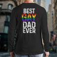 Best Gay Dad Ever LGBTQ Long Sleeve T-Shirt Back Print
