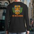 The Big Kahuna Hawaiian Tiki Dad Boss T-Shirt Long Sleeve T-Shirt Back Print