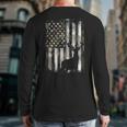 Camo US Flag Deer Elk Buck Camoflage Hunting Hunter Dad Short Sleeve Long Sleeve T-Shirt Back Print