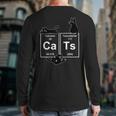 Cat Chemistry Periodic Table Cat Dad Cat Mom Long Sleeve T-Shirt Back Print
