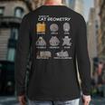 Cat Geometry Math Cat For Cat Dad Cat Mom Kids Long Sleeve T-Shirt Back Print