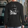 The Catfather Fathersday Best Birthday Cat Dad Long Sleeve T-Shirt Back Print