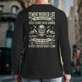Cement Worker Life Concrete Finisher Dad Father Long Sleeve T-Shirt Back Print