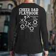 Cheer Dad Cheerleader Playbook Long Sleeve T-Shirt Back Print