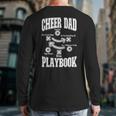 Cheer Dad Playbook Long Sleeve T-Shirt Back Print