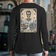 Cheer Dad Tarot Card Skeleton Cheerleading Fathers Day Long Sleeve T-Shirt Back Print Cheer Dad Tarot Card Skeleton Cheerleading Fathers Day Long Sleeve T-Shirt Back Print