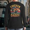 Chicken Daddy Farmer For Men Long Sleeve T-Shirt Back Print