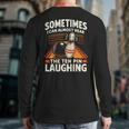 Cool Bowling Men Dad Bowler Fun Crazy Best Bowling Long Sleeve T-Shirt Back Print