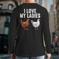 Cool Chicken Art For Men Women Dad Rooster Chicken Farmer Long Sleeve T-Shirt Back Print Cool Chicken Art For Men Women Dad Rooster Chicken Farmer Long Sleeve T-Shirt Back Print