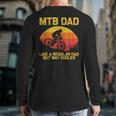 Cool Mountain Biking For Dad Father Biker MTB Bicycle Bike Long Sleeve T-Shirt Back Print