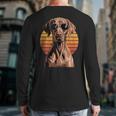 Cool Retro Vizsla Dog Mom Dad Vintage Pet Lovers Long Sleeve T-Shirt Back Print Cool Retro Vizsla Dog Mom Dad Vintage Pet Lovers Long Sleeve T-Shirt Back Print