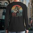 Cute Papa Bear Vintage Father's Day Retro Dad Guitar Long Sleeve T-Shirt Back Print