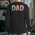 Dad Of 1st First Birthday Girl Ice Cream Long Sleeve T-Shirt Back Print