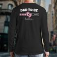 Dad To Be 2026 Loading Pink Little Girl Pregnancy Reveal Long Sleeve T-Shirt Back Print