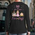 Dad 5th Birthday Her Royal Fiveness Princess Matching Long Sleeve T-Shirt Back Print