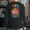 Dad Of The Birthday For Boy Circus Carnival Theme Party Long Sleeve T-Shirt Back Print