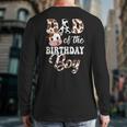 Dad Of The Birthday Boy Cow Farm 1St Birthday Boy Long Sleeve T-Shirt Back Print