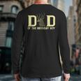 Dad Of The Birthday Boy Deer Hunter Camouflage Flag Long Sleeve T-Shirt Back Print