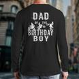 Dad Of The Birthday Boy Dirt Bike B-Day Party Long Sleeve T-Shirt Back Print