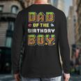 Dad Of The Birthday Boy Gamer Pixel Birthday Party Matching Long Sleeve T-Shirt Back Print