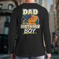 Dad Of Birthday Boy Kids Reptile Birthday Party Long Sleeve T-Shirt Back Print