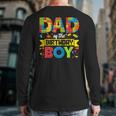 Dad Of The Birthday Boy Master Builder Kids Building Blocks Long Sleeve T-Shirt Back Print