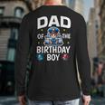 Dad Of The Birthday Boy Police Car Policeman Police Officer Long Sleeve T-Shirt Back Print