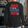 Dad Of The Birthday Boy Spider Web Birthday Party Matching Long Sleeve T-Shirt Back Print