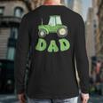 Dad Of The Birthday Boy Tractor Farm Trucks Family Party Long Sleeve T-Shirt Back Print