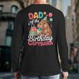 Dad Of The Birthday Capybara Boba Tea Girl Bday Party Family Long Sleeve T-Shirt Back Print