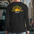 Dad Of The Birthday First Trip Around The Sun Birthday Long Sleeve T-Shirt Back Print