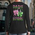 Dad Of The Birthday Girl Coquette Matching Family Party Long Sleeve T-Shirt Back Print