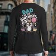 Dad Of The Birthday Girl Pesto Baby Penguin Party Long Sleeve T-Shirt Back Print